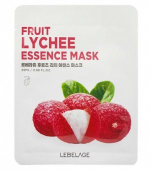 LEBELAGE маска тканевая для лица Frut Lychee mask pack, 25гр