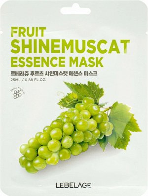 LEBELAGE маска тканевая для лица Frut Shinemuscat mask pack, 25гр