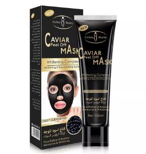 Aichun Beauty. Маска-плёнка для лица с экстрактом чёрной икры, Caviar Peel Off Facial Mask, 120мл.