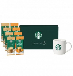 Starbucks Premium Mixes - набор растворимого кофе с кружкой
