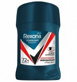 Дезодорант-антиперспирант стик Rexona Антибактериальный и невидимый на черной и белой одежде для мужчин 50 мл