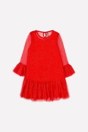 Crockid Платье(Осень-Зима)+girls (насыщенно-красный)