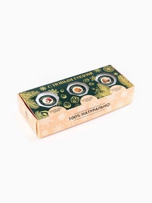 Подарочный набор «С Новым годом», орехи в сосновом сиропе, 90 г (3 шт.x30 г)