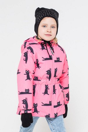 Куртка(Осень-Зима)+girls (розовый, котики)