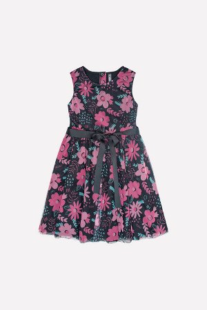 Платье(Весна-Лето)+girls (черный, цветы)