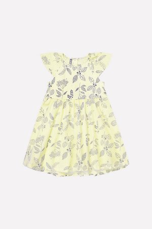 Платье(Весна-Лето)+girls (бледно-лимонный, летние цветы)