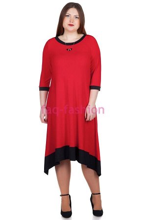 Платье БР Lera Красный+черный