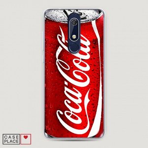Cиликоновый чехол Кока Кола на Nokia 5.1