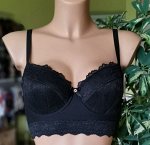 НОВИНКА! Бюстье  1244/H MARIKA ТИСНЕНЫЙ ЧЕРНЫЙ