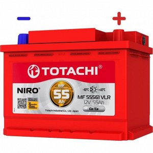 Аккумулятор Totachi Niro MF 55561 VLR LN2/L2(H5) L, 55Ач, CCA 550А, обслуживаемый, арт. 90055