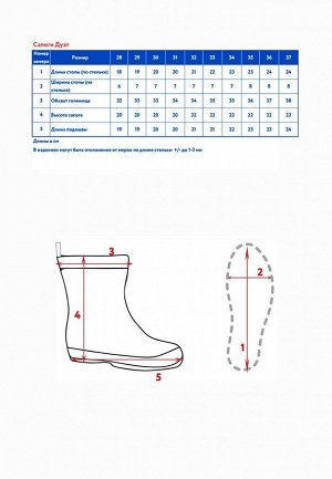 Резиновые сапоги  "Дуэт"