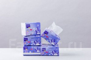 HELLOS Салфетки сухие СИРЕНЬ 5 слойные 80 шт м/упаковка