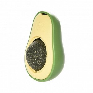 Игрушка для кошек FOXIE Avocado шарик с кошачьей мятой 6х4.6х2см