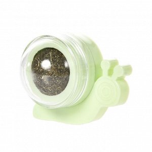 Игрушка для кошек FOXIE Snail шарик с кошачьей мятой 7х5.5х4см