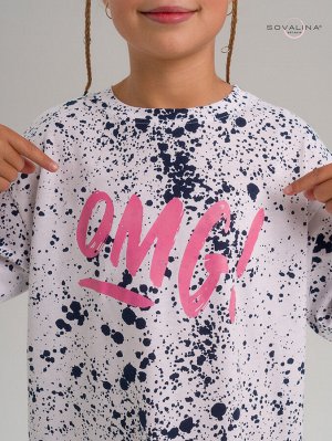 Платье Teen бум синий OMG