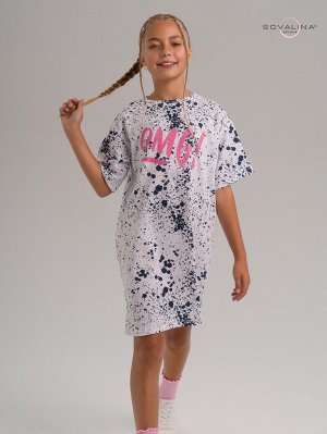 Платье Teen бум синий OMG