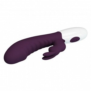 Фиолетовый вибратор-кролик Naughty Bunny - 19,8 см.