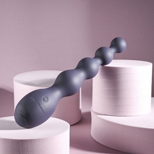 Серый вибростимулятор Rumpy Bumpy - 17,5 см.