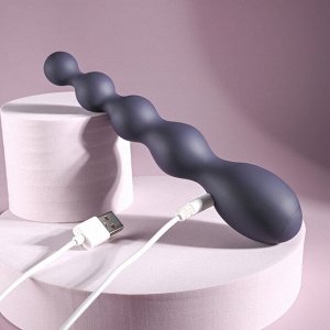 Серый вибростимулятор Rumpy Bumpy - 17,5 см.