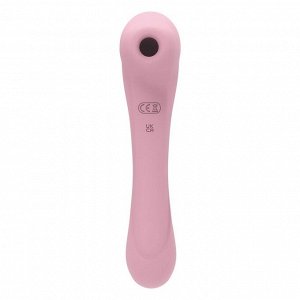 Нежно-розовый двусторонний стимулятор Daisy Massager - 20,2 см.