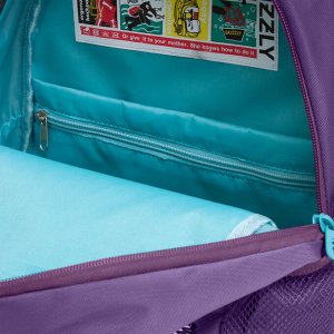 Рюкзак школьный с карманом для ноутбука 13", жесткой спинкой, двумя отделениями, для девочки