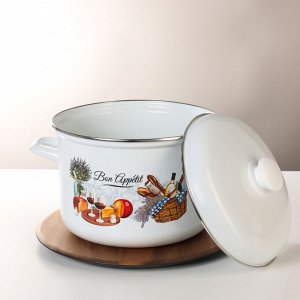 Кастрюля эмалированная 6,0л "Аппетит"