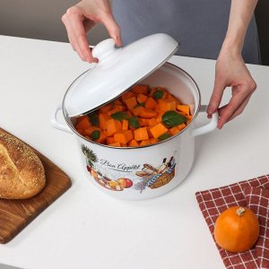 Кастрюля эмалированная 6,0л "Аппетит"