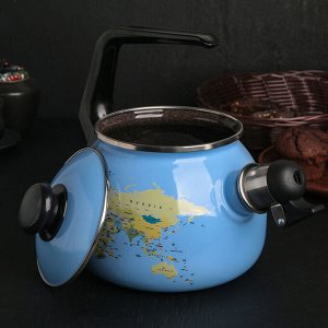 Чайник со свистком «Земной шар» 2,5 л