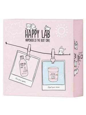 Happy Lab Набор для ухода за телом Sweet Dreams: гель для душа, скраб для тела, 300 мл, 240 г