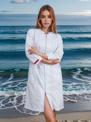 Халат медицинский жен. М-069(6) ткань Элит-145