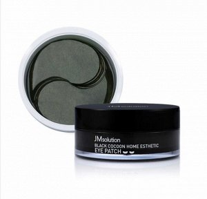 JMsolution Black Cocoon Home Esthetic Eye Patch Гидрогелевые патчи с коконом шелкопряда 60шт (30 пар)