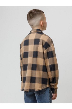 Рубашка(Осень-Зима)+boys (коричневый 1038 Н015 к586)