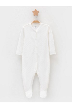 Набор комбинезон(Осень-Зима)+baby (бело-розовый Н095, молочный Н072.1)