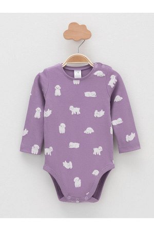 Набор полукомбинезон(Осень-Зима)+baby (молочный Н085.2, фиолетовый Н052.2)