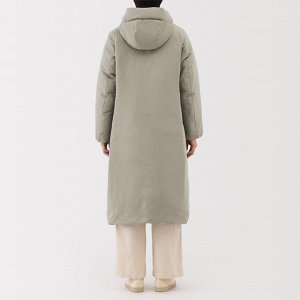 MUJI – женское длинное водоотталкивающее пуховое пальто