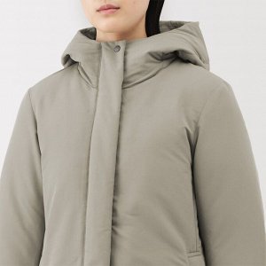 MUJI – женское длинное водоотталкивающее пуховое пальто