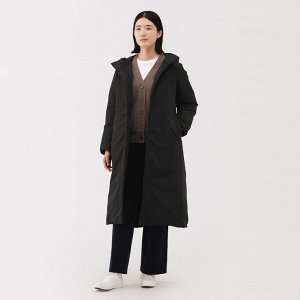 MUJI – женское длинное водоотталкивающее пуховое пальто