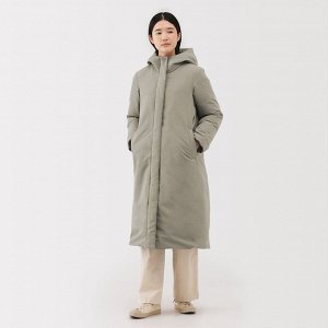 MUJI – женское длинное водоотталкивающее пуховое пальто