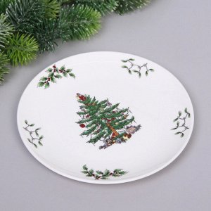 Тарелка керамическая "Ёлочка" 20*2см