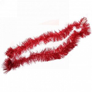 Мишура 2 м 13 см "Искристое сияние", Красный