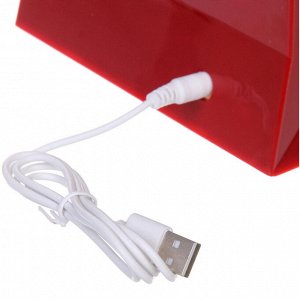 Сувенир с подсветкой «Елочка нарядная» 16.6*8.6*23 см, микс (питание от USB и батареек)