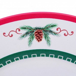 Поднос пластиковый 33см "Сказочная ель"