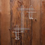 Подвес для кашпо настенный «Прямая-2», 30 * 39 * 16 см