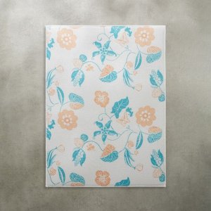 VETTA Салфетка для сушки посуды из микрофибры, "Цветы", 38x50см, 300г/кв.м, 1 дизайн