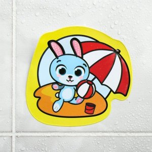 Водная раскраска - наклейка для игры в ванной «Зайчик»
