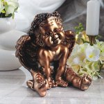 Статуэтка &quot;Ангел сидящий&quot; бронза 20*22*24 см