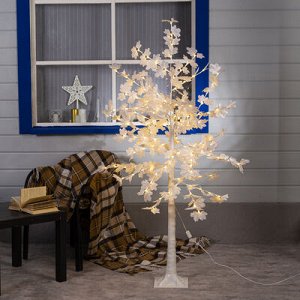Дерево светодиодное "Клен белый", 1,6 м, 160 LED, 220 В, Т/БЕЛЫЙ