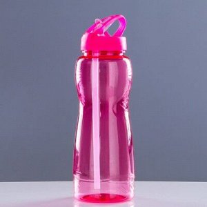 Бутылка для воды 1000 мл, велосипедная, фигурная, микс, 9х26,5см