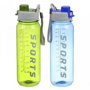 Бутылка для воды "Sports" 1000 мл, микс, 8х26 см