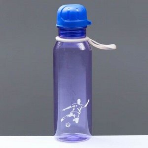 Бутылка для воды "Футбол", 750 мл, спортивная, сиреневая/розовая, микс 7.5х23.5 см